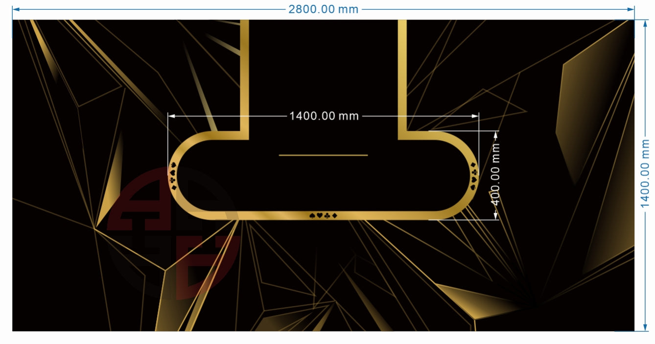 Dynamik Spieltuch, 280×140 cm, wasserabweisend, mit Betline